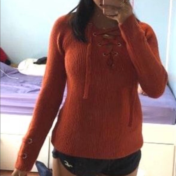Rust Colored Sweater - Picture 2 of 3